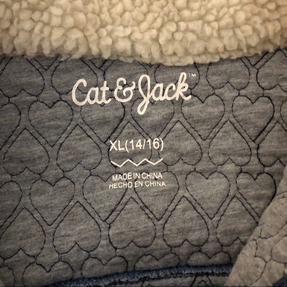Cat & Jack  jean jacket cotton feel - Picture 3 of 3